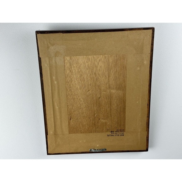 Vintage Holly Hobbie 3D Wood Framed Doll on Burlap w/ REAL HAIR Fabric Ribbon - Picture 5 of 9